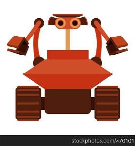 Robot collector icon. Cartoon illustration of robot collector vector icon for web isolated on white background. Robot collector icon, cartoon style