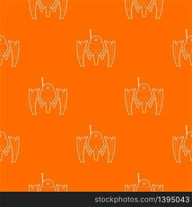 Robot crab pattern vector orange for any web design best. Robot crab pattern vector orange