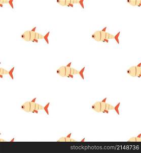 Robot fish pattern seamless background texture repeat wallpaper geometric vector. Robot fish pattern seamless vector