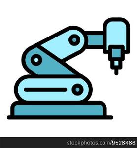 Robot hand icon outline vector. Future android. Cute toy color flat. Robot hand icon vector flat