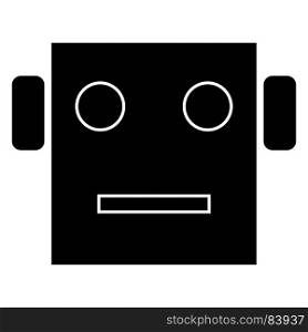 Robot head icon .