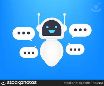 Robot icon. Bot sign design. Chatbot symbol concept. Voice support service bot. Online support bot. Vector illustration. Robot icon. Bot sign design. Chatbot symbol concept. Voice support service bot. Online support bot. Vector illustration.