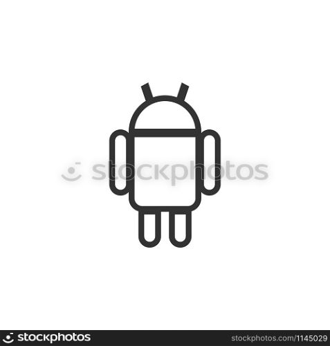 Robot icon design template vector isolated illustration. Robot icon design template vector isolated