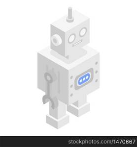 Robot icon. Isometric of robot vector icon for web design isolated on white background. Robot icon, isometric style