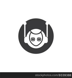 Robot icon logo symbol,illustration design template.