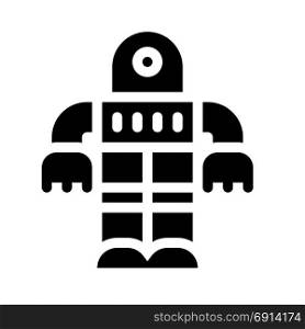 robot, icon on isolated background