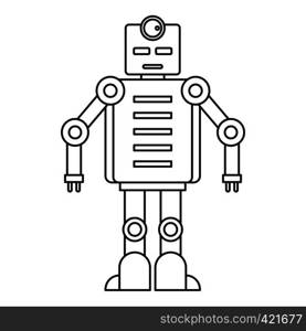 Robot icon. Outline illustration of robot vector icon for web. Robot icon, outline style