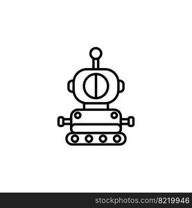 robot icon vector design templates white on background