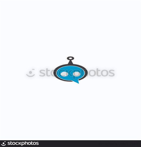 Robot logo icon vector template