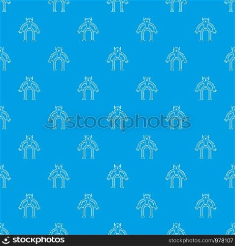 Robot monkey pattern vector seamless blue repeat for any use. Robot monkey pattern vector seamless blue