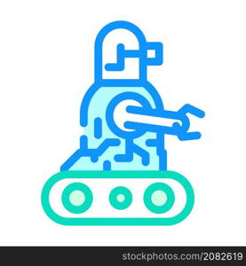 robot technology color icon vector. robot technology sign. isolated symbol illustration. robot technology color icon vector illustration