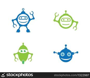 Robot vector icon illustration design
