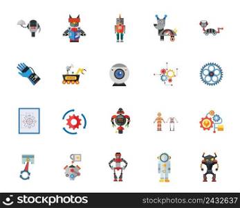 Robots icon set. Can be used for topics like future, innovation, robotic, technology, entertainment, automatic machinery