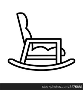 Rock chair icon vector sign and symbol