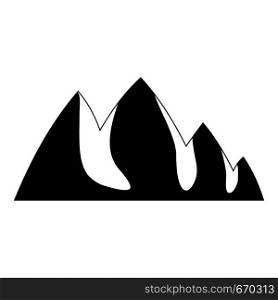 Rock climbing icon. Simple illustration of rock climbing vector icon for web. Rock climbing icon, simple style.