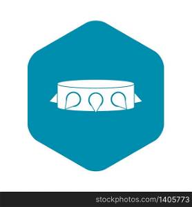 Rock collar icon. Simple illustration of rock collar vector icon for web. Rock collar icon, simple style