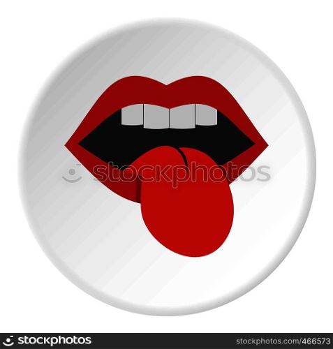 Rock emblem icon in flat circle isolated on white background vector illustration for web. Rock emblem icon circle