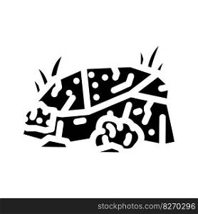 rock garden tool glyph icon vector. rock garden tool sign. isolated symbol illustration. rock garden tool glyph icon vector illustration