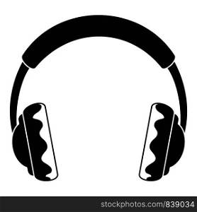 Rock headphones icon. Simple illustration of rock headphones vector icon for web design isolated on white background. Rock headphones icon, simple style
