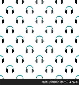 Rock headphones pattern seamless vector repeat for any web design. Rock headphones pattern seamless vector