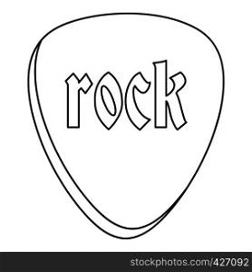 Rock stone icon. Outline illustration of rock stone vector icon for web. Rock stone icon, outline style