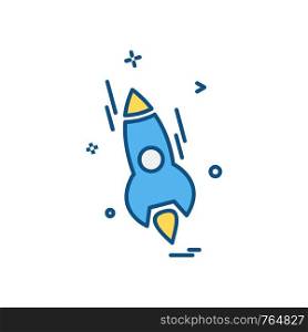 Rocket icon design vector