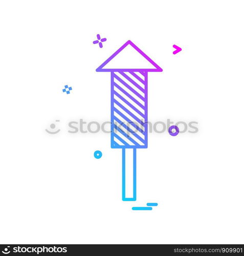 Rocket icon design vector