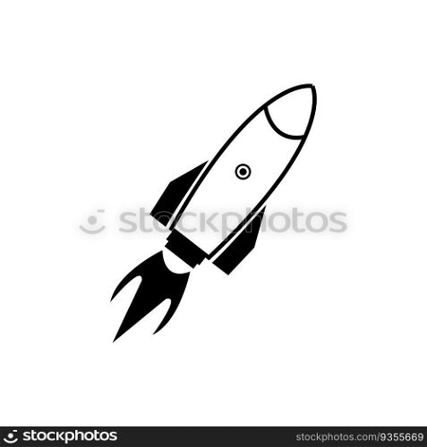 rocket icon logo vector design
