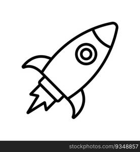 rocket icon vector illustration logo deisgn