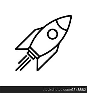 rocket icon vector illustration logo deisgn