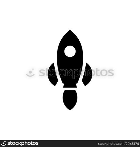 rocket icon vector solid style