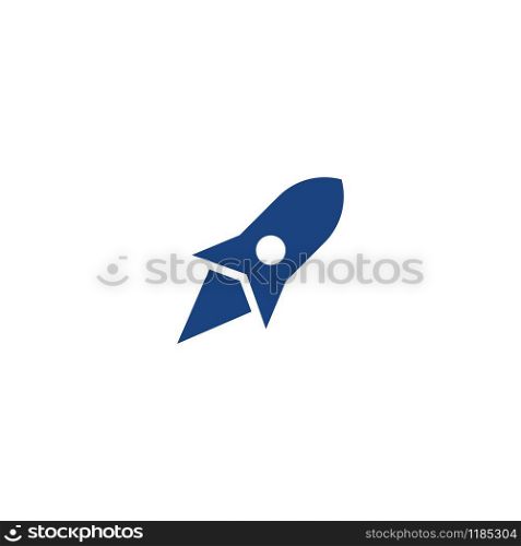 Rocket ilustration logo vector icon template
