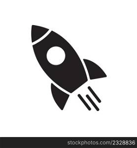 rocket launch. start-up symbol vector illustration 