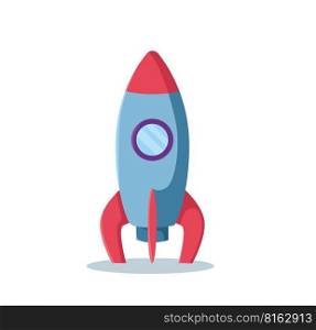 rocket launch. start-up symbol vector illustration