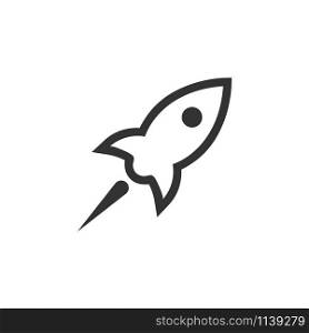 Rocket launching icon graphic design template vector isolated. Rocket launching icon graphic design template vector
