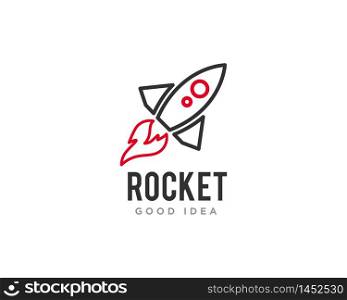Rocket Logo Icon Design Vector