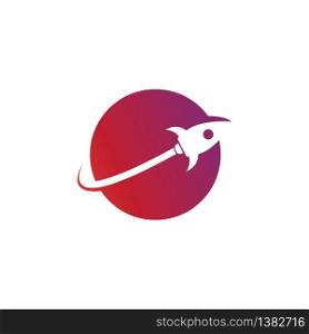 rocket logo icon vector template