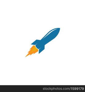 rocket logo icon vector template design 