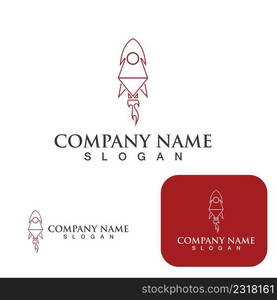 Rocket logo  icons set Vector