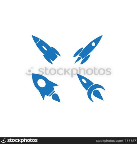 Rocket logo vector design template