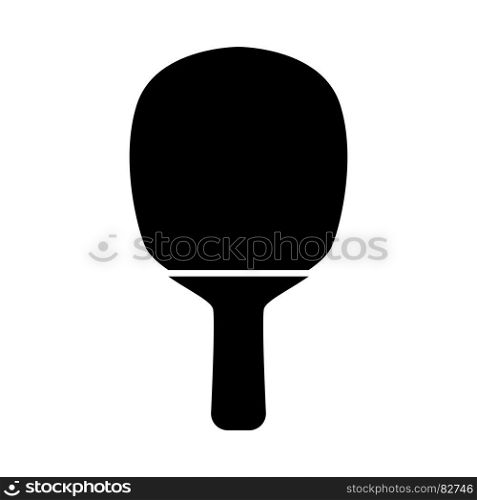 Rocket of a table tennis it is black icon . Simple style .. Rocket of a table tennis it is black icon .