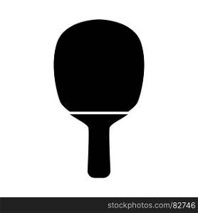 Rocket of a table tennis it is black icon . Simple style .. Rocket of a table tennis it is black icon .