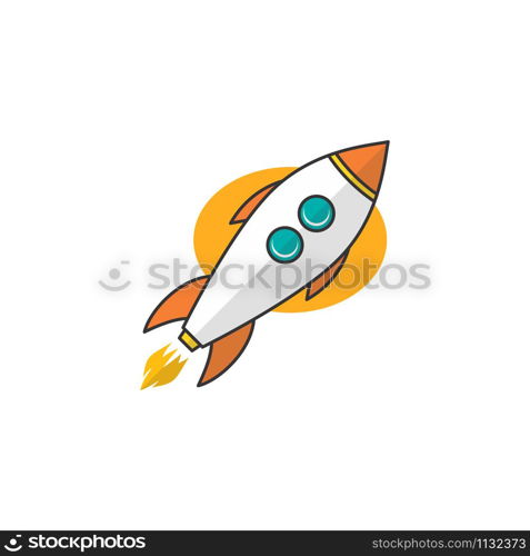 rocket ship launch space travel theme vector art. rocket ship launch space travel theme vector