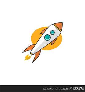 rocket ship launch space travel theme vector art. rocket ship launch space travel theme vector