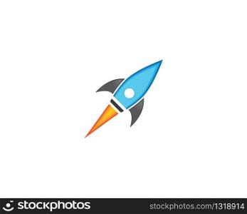 Rocket symbol illustration design