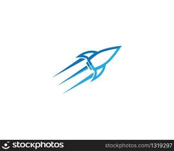 Rocket symbol illustration design