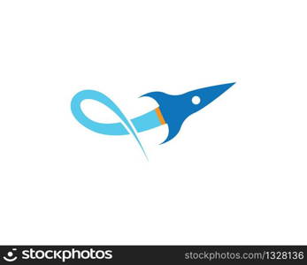 Rocket symbol illustration design