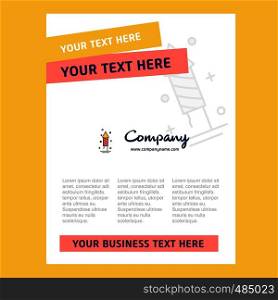 Rocket Title Page Design for Company profile ,annual report, presentations, leaflet, Brochure Vector Background