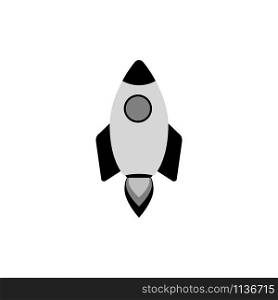 Rocket vector icon isolated on white background