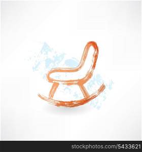 rocking chair grunge icon